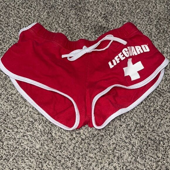 Lifeguard San Diego - Red Booty Shorts - S - Picture 1 of 3